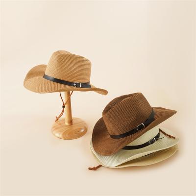 China Adjustable Straw Hat Brim Design Women Fedora Beach Hat Soft Sun Proof Foldable Wide Stylish Travel Outdoor Hat for sale