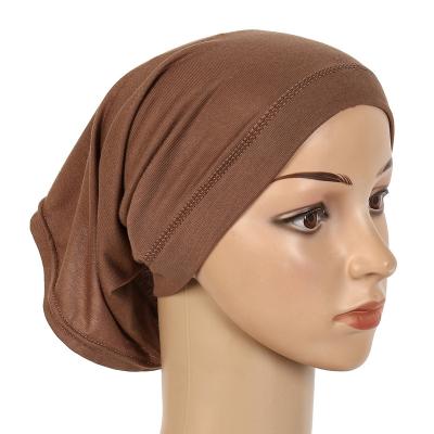 China Malaysia Soft/Comfortable Keffiyeh Headcloth Head Scarf Hijab Women Solid Color Inner Wear Hijab Tudung Telekung Arab Malaysia Modal Breathable Telekung for sale