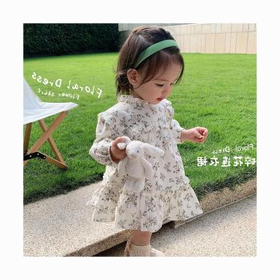 China Anti-Wrinkle Clothes Baby Floral Overalls Long Sleeved Princess To Border Baby Skirts Spring Style Bridesmaids Dresses for sale