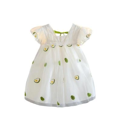 China Breathable Baby Clothes Korean New Backless Gauze Skirt For 1~3year Summer Baby Dress Baby Dresses for sale