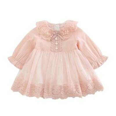 China 2022 Autumn New Children's Clothing Anti-wrinkle Mesh Princess Fashion Dress Baby Pure Cardigan Children's Cotton Skirt for sale