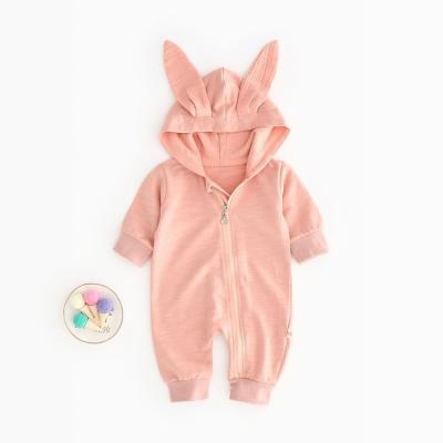 China Wholesale Price Baby Hoodies Romper Anti-pilling Hot Sale Knitted Romper Baby Long Sleeve Clothes Cute Organic Cotton Baby Romper for sale