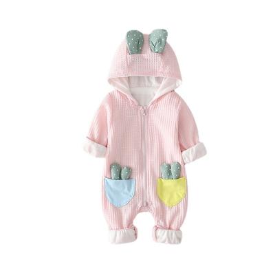 China Autumn style new 95% cotton spring and cactus soft long sleeve baby romper baby clothes suit baby rising clothes for sale