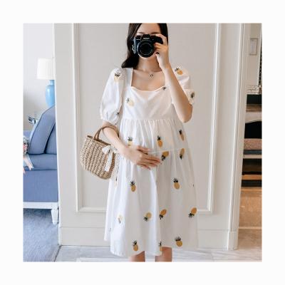 China 2022 Summer Fashion New Mom Pregnancy Dress Breathable Loose Clothes For Pregnant Women Maternity Skirt for sale