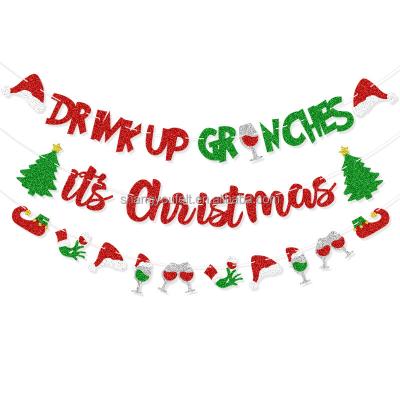 China Factory Direct Sale Durable Merry Christmas Banner Christmas Party Decorations for sale