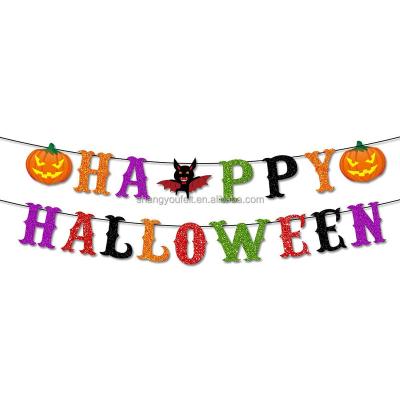 China Durable New Design Wholesale Party Decor Supplies Happy Halloween Banner For Party Decoration for sale