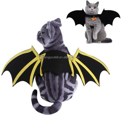 China Viable Hot Selling Halloween Pet Bat Wings Adjustable Wings Halloween Costume For Pet for sale