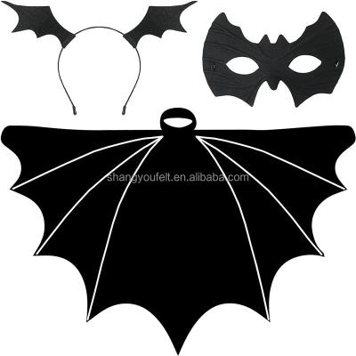 China Durable Halloween Role Playing Bat Wing Costume Set Includes Wing Headdress And Eye Mask for sale