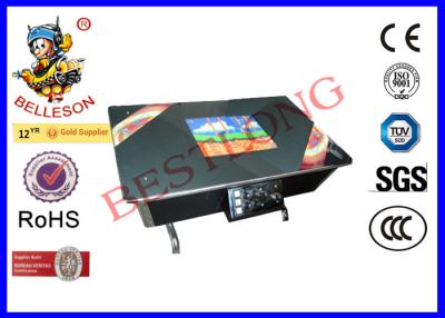 China Europe Style Coffee Table Arcade Machine 60 In 1 Game Board Stainless Steel Legs for sale