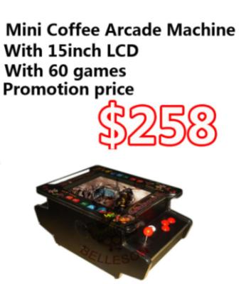 China 15 Inch LCD Screen Mini Pac Man Arcade Game Machine Two Side Two Player for sale