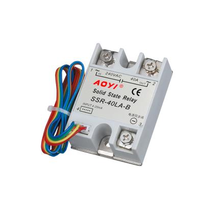 China AC 220V 240v Epoxy Adjustable Voltage Regulator SSR-40LA-B for sale