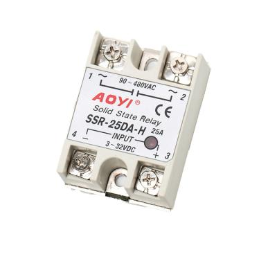 China AOYI SSR-10 DA-H Single Phase Epoxy Industrial Solid State Relay for Mask Making Machine for sale