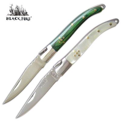 China Deluxe Mini French Laguiole Style Folding Pocket Knife with Polish - EDC Small Fruit Pie Folding Knife for sale