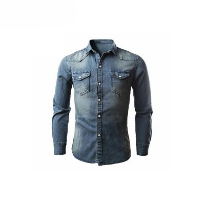 China Latest Man Blouse Mens Anti-Shrink Shirt Men's Denim Casual Shirts Shirt for sale