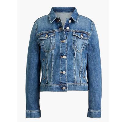 China 2021 spring style jeans jackets custom made slim washed women breathable ladies coat jackets for sale