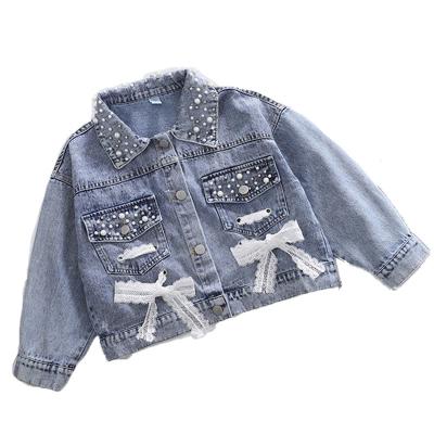 China Children's Casual Cute Comfortable Girls' Jacket Denim Jacket Frontier Kids Windproof for sale