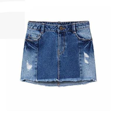 China Factory Price Breathable Kids Girl Jeans Skirt Kid Girl Mini Demin Skirt for sale