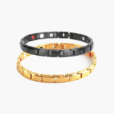 China 2022 Casual/Sports Big New Design Negative Germanium Ion Magnetic Bracelet Lymph Magnetic Detox Bracelet for sale