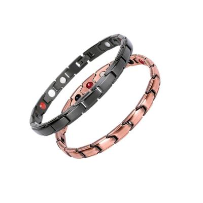 China 2022 Large A Cheap Casual/Sporty Adjustable Effectively Relieve Joint Pain Health Therapy Wristband Magnetic Lymph Detox Drainage Bracelet for sale