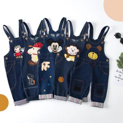 China Wholesale Kids Waist Jean Pants Paint Print Side Stripe Elastic Denim Ripped Straight Jeans For Kids Boy for sale