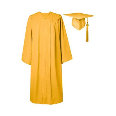 China Matte University Graduation Gown And Wholesale Long Sleeve Cap With Tassel for sale