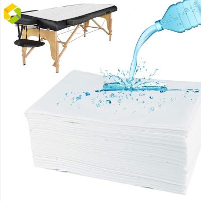 China Hot Selling Single Bedsheet Disposable Massage Salon PP+PE SMS Nonwoven Bed Sheet for sale