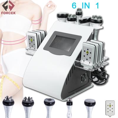 China Weight Loss 2021 Latest 6 in 1 Body Sculpting Machine Multifunctional Slimming and RF Wrinkle Remove Ultrasonic Cavitation Slimming Machine for sale