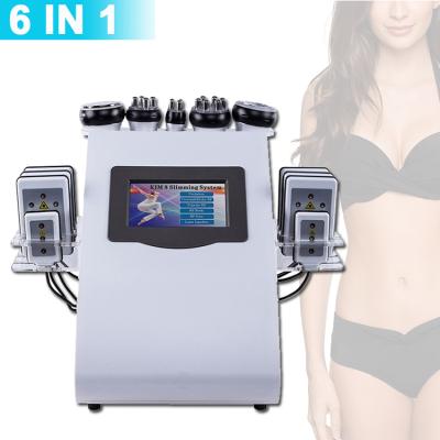 China Weight Loss Professional 6 in 1 Body Sculpting Machine 40k Ultrasonic Cavitation Radio Frequency Lipo RF Vacuum Cavitation System Machine for sale