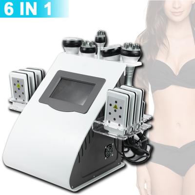 China High Quality Weight Loss 6 in 1 Ultrasonic Cavitation Machine 40k Vacuum RF Beauty Equipment Lipo Laser Cavitation Machine for sale