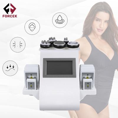 China Hot sales weight loss mini 6 in 1 cavitation 40k rf slimming machine for sale