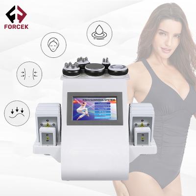 China 2021 newest weight loss portable 6 in 1 rf cavitation slimming machine for sale