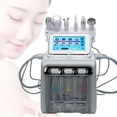 China Factory Direct First Generation Wrinkle Remover 6 in 1 Small Bubble Facial Instrument H2o2 Deep Cleansing Dermabrasion Machine for sale