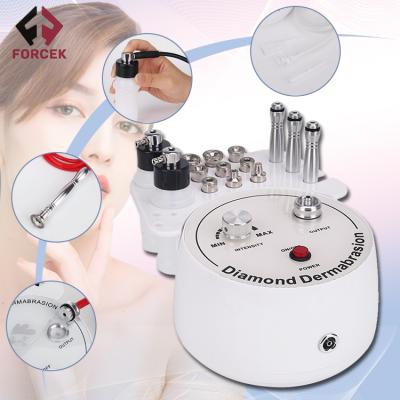 China Wrinkle Remover Mini Dead Skin Remove Blackhead 3 in 1 Diamond Microdermabrasion Machine for sale