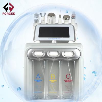 China Good Wrinkle Remover Sales First Generation Oxygen Therapy 6 in 1 Multi Facial Jet Peel Skin Care Small Bubble for sale