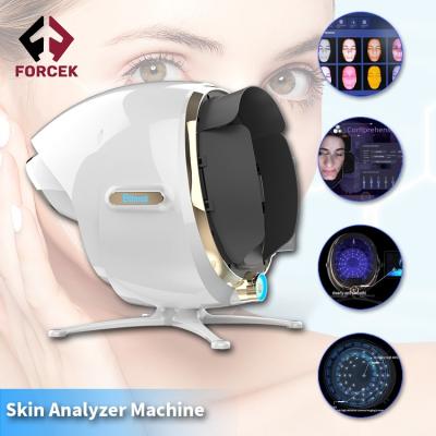 China Portable Skin Analysis 8 Advanced Facial Skin Scanner Spectrum 3d Digital Skin Analyzer Facial Analyzer Machine for sale