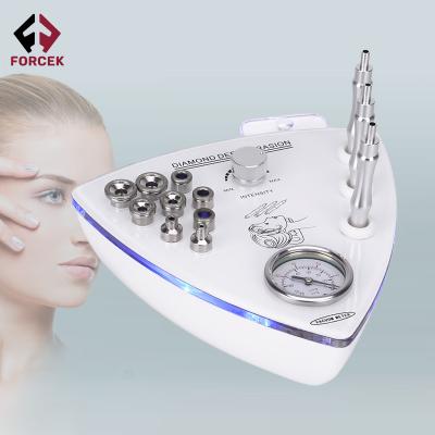 China Portable Wrinkle Remover Diamond Peel Microdermabrasion Facial Cleansing Radio Frequency Beauty Machine for sale