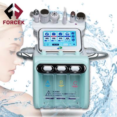 China Wrinkle remover factory direct 6 in 1 small bubbles next generation h2o2 hydrogen oxygen microdermabrasion facial machine for sale