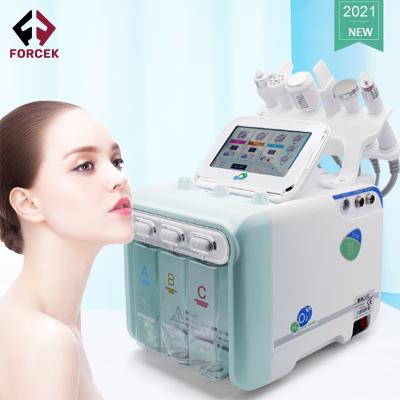 China Second Generation 6 Good Quality Wrinkle Remover In 1 Ultrasonic Facial Oxygen Jet Peel Ski Rejuvenation Hydrogen for sale