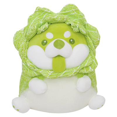 China Plush Set Vegetable Doll Plush Vegetable Doll Cabbage Elf Dog Cabbage Dog Doll Girl Birthday Rag Doll Ugly Cute Puppy Pillow for sale