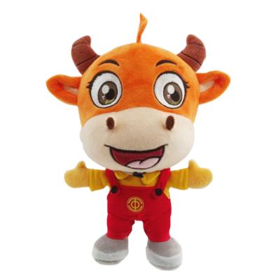 China Wholesale Cute Animal Plush Doll Holiday Gift To Husband Mascot Easter Cow Custom Stuffed Animal Doll Stuffed Animal Toy Cow for sale