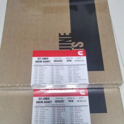 China cummins engine QSB4.5 ISB engine spare parts 4955357 engine gasket lower set gasket for sale