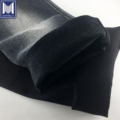 China Wholesale 10oz Twill 75% Spandex 5% Polyester 2% Cotton 18% Viscose Jeans Back Black Denim Fabric Made in USA for sale