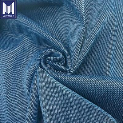 China K8563 4 Way Warp Knitted Stretch 4% Elastane French Terry Indigo Knit Denim Knit Fabric Wholesale Per Meter Per Kg for sale