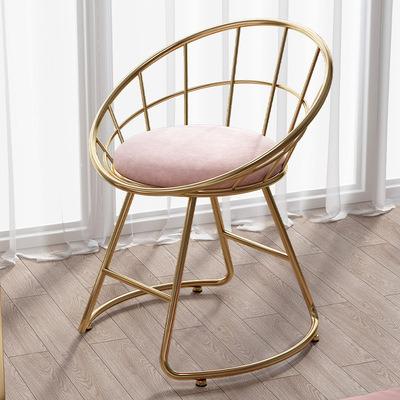 China Convertible Modern Simple Luxury Household Internet Makeup Chair Celebrity Dressing Leisure Chair Ins Style Fairy Style Dining Chair for sale