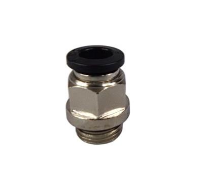 China Garment Shops Custom High Quality Male Threaded Straight PC-G Series Brass One Touch Push To Connect Pneumatic Fitting for sale