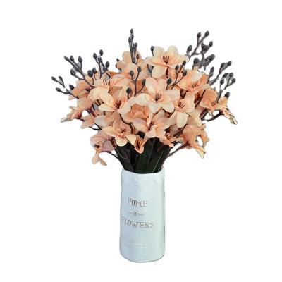 China Wholesale 20 Magnolia Head Flower Flower Group Wedding Party Silk Floral Bouquet Artificial Flower Home Decor Daily for sale