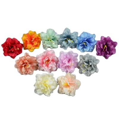 China Hot Sale Silk Flower 3.14inches Artificial Peony Faux Silk Flower Head For Home Office Wedding Outdoor Decor for sale