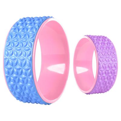 China Logo High Density Yoga Wheel Commercial Custom Roller Use Back Wheel Customized Unisex Yoga Massage Yoga Back Rollers for sale