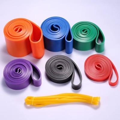 China High Elasticity Premium Quality Fitness Latex Resistance Bands Power Exercise Stretch Pull Up Band Assisted for sale