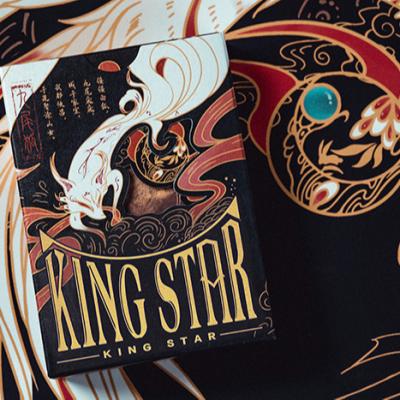 China Entertaiment Playing Cards Most Popular Cool Black Gold Plated CMYK Color Draw Cardistry Playing Cards Wholesale Edge By Daily Practice Playing Cards for sale